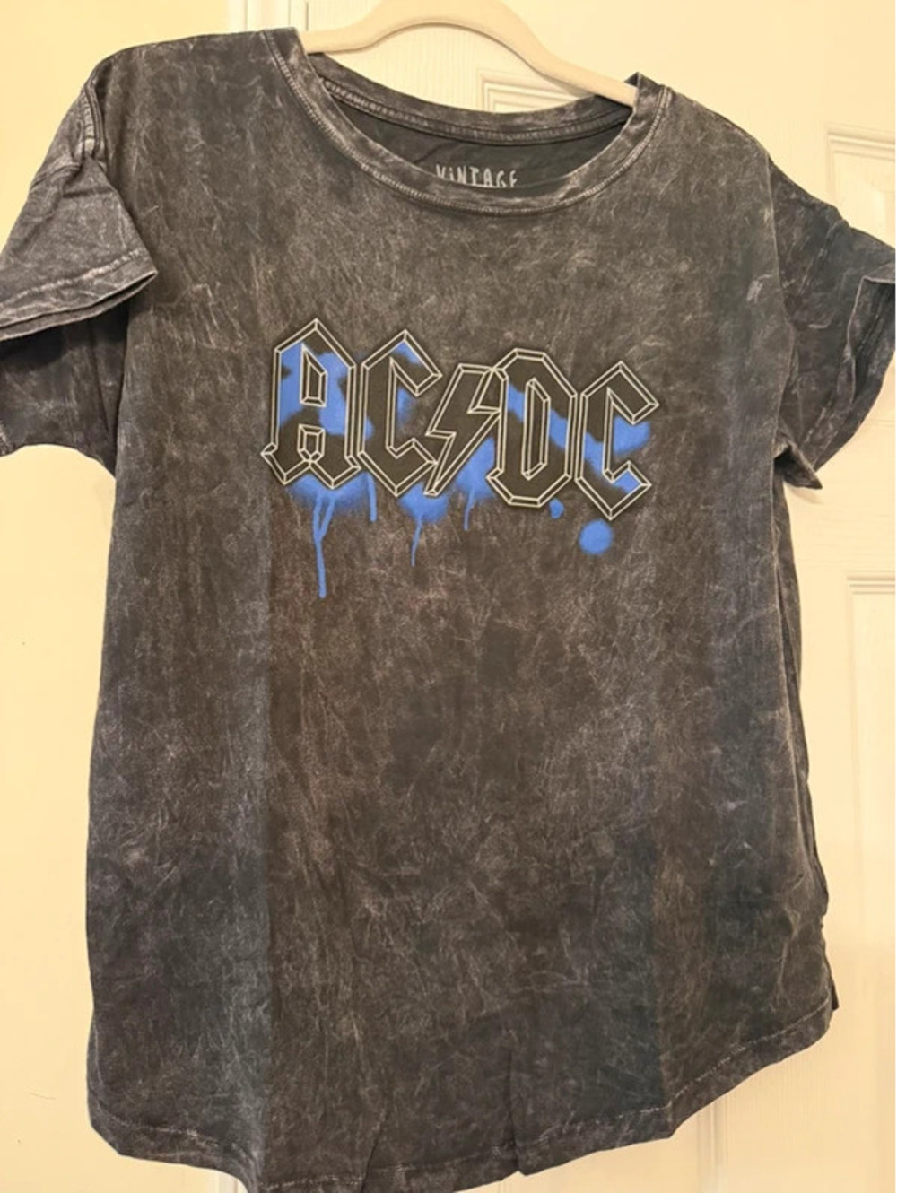 AC/DC Vintage Canvas Shirt Size Medium NEW in poly